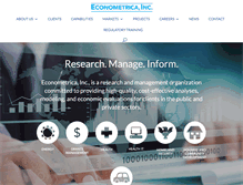 Tablet Screenshot of econometricainc.com